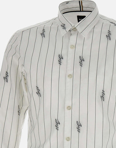 "C-Roan" camicia in cotone 50535411 100 BOSS 