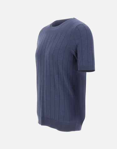 Maglia in seta a maniche corte 43116 23510570 GRAN SASSO 