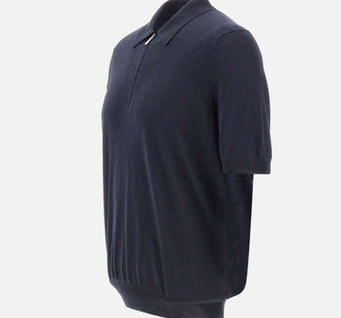 Polo in misto lana con zip 43166 16401598 GRAN SASSO 