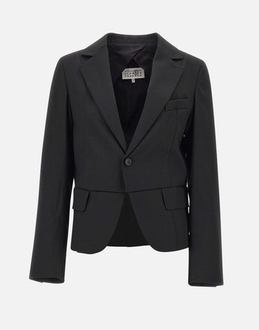 Blazer in viscosa S52BN0143 M35227900 MM6 MAISON MARGIELA 