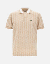 Polo in jacquard con monogramma DH1417 8GI LACOSTE 