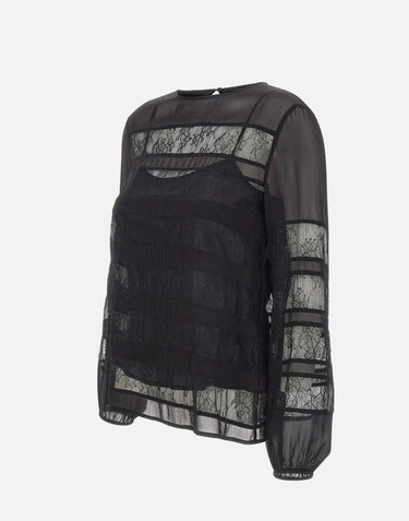 Blusa con pizzo "Piquet" 2523116102200 001 MARELLA 