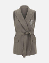 Gilet chevron con cintura CF5259T054A M9770 LIU-JO 