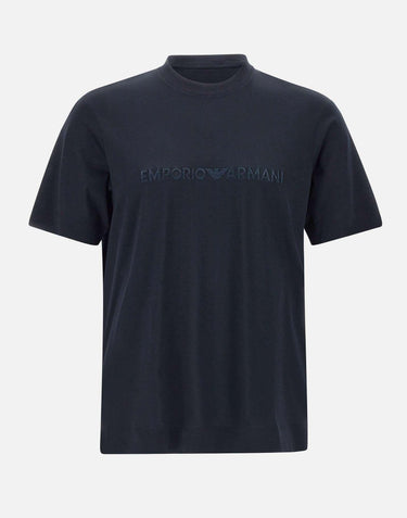T-shirt  in cotone e lyocell EM001070 AF13747UB118 EMPORIO ARMANI 