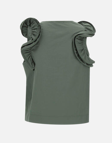 Blusa  in popeline di cotone QP1MR021 5022 KAOS 