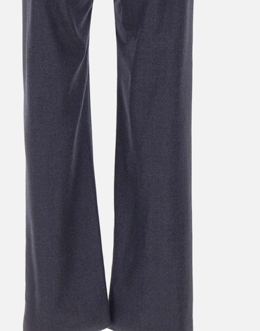 Pantaloni in lana con orli sfrangiati SH0KA0075 M35466524M MM6 MAISON MARGIELA 