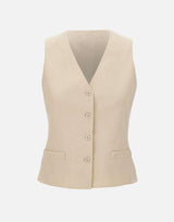 Gilet in tela di lino 2616151012600 007 MAX MARA STUDIO 