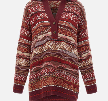 Polo lunga jacquard F5LAWOKP311 177 LANEUS 