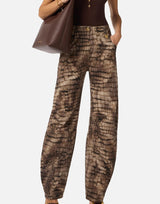 Jeans in drill con stampa alligatore PJ31D61E2 644 ELISABETTA FRANCHI 