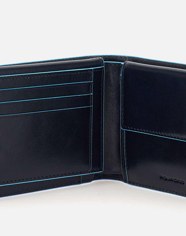 Portafoglio "Blue Square" in pelle PU1392B2R BLU2 PIQUADRO 