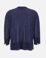 Maglia con bottoni e micro paillettes 390261 809 KANGRA 