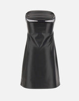 "Bustier lingerie dress" 425JRO749PU0049 BLACK COURREGES 