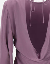 Blusa in raso con schiena scoperta SY005 VIOLET JACQUES WEI 