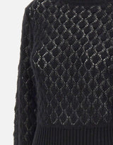 Maglia a punto pizzo 2M639A N0990 BLUMARINE 