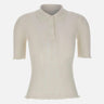 Polo con volant 1226KTP007273A WHITE VICTORIA BECKHAM 