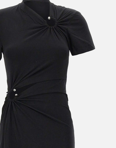 "Pierced and plain long dress" 25PJRO062CO0555 P001 RABANNE 