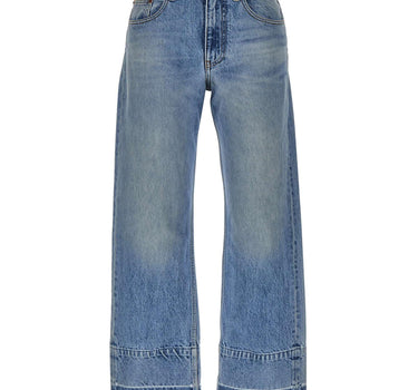 Jeans a gamba dritta con fondo a contrasto S52LA0282 M30058963 MM6 MAISON MARGIELA 