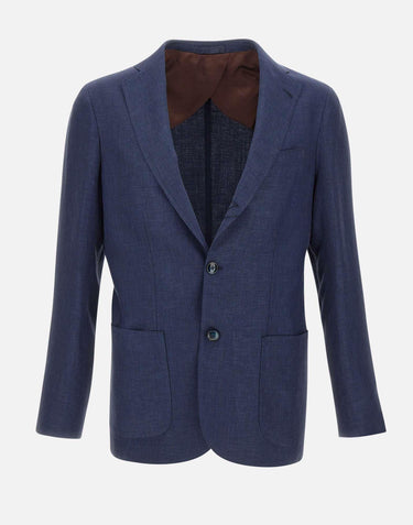 Blazer "Lello" in lino, lana e seta 35028 LELLO0003 BARBA 
