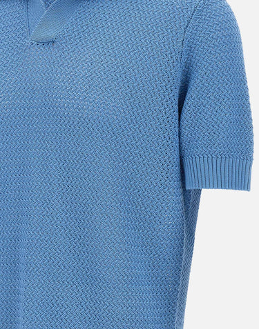 Polo in maglia di cotone PL3MCSK CM7B871 FILIPPO DE LAURENTIIS 