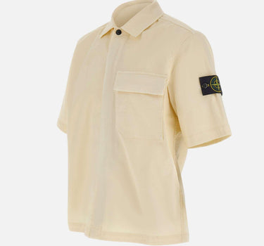 Camicia in twill di cotone biologico stretch 1100025S0A10 V0093 STONE ISLAND 