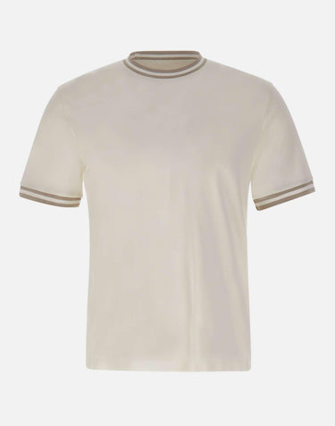 T-shirt con profili a righe M75TSHM13 TES0M291010301 ELEVENTY 