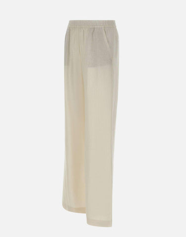 Pantaloni in misto lino con lurex M80PANG12 TES0M06800 ELEVENTY 