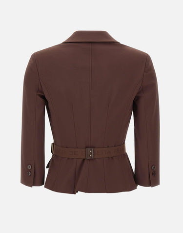Giacca in tessuto tecnico bielastico GI22461E2 644 ELISABETTA FRANCHI 