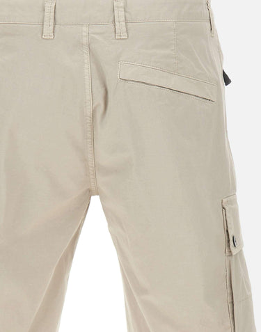 Bermuda in twill di cotone biologico stretch L100019S0A10 V0061 STONE ISLAND 