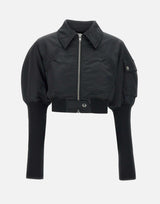 Giubbino in nylon lucido VAQ09J008 BLACK1 VAQUERA 