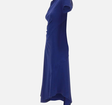 Abito asimmetrico con nodo 1226WDR007294B INDIGO VICTORIA BECKHAM 