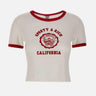 T-shirt "California Emblem Soft Ringer" TO073710509WH52 WHITE SPORTY & RICH 