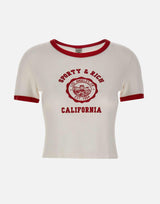 T-shirt "California Emblem Soft Ringer" TO073710509WH52 WHITE SPORTY & RICH 