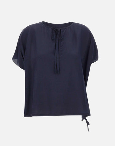 Blusa in misto viscosa e seta SP5NT025 3000 KAOS 