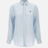 Camicia over in lino a righe 211A96158 003 POLO RALPH LAUREN 