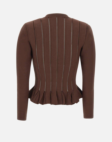 Giacca in maglia con dettagli à jour MK07S56E2 EA3 ELISABETTA FRANCHI 