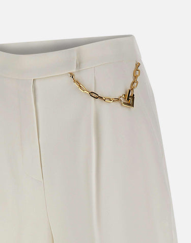 Shorts in gabardina con logo gioiello SH00561E2 360 ELISABETTA FRANCHI 