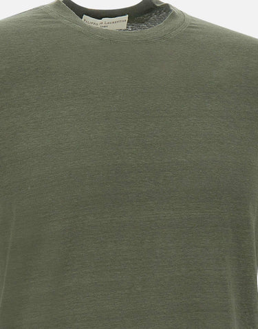 T-shirt in lino TSMC JERLINU570 FILIPPO DE LAURENTIIS 