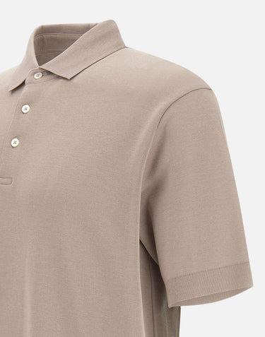 Polo in piquet di cotone JPL00125U 520592600 HERNO 