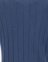 Polo in seta con zip 43128 23510570 GRAN SASSO 