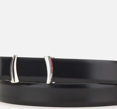 Cintura in pelle liscia U08374CAF NERO ORCIANI 