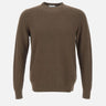 Maglia in cotone con lavorazione a rombi DK17016 MORO DIKTAT 