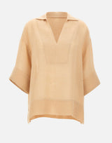 Camicia oversize in lino M80CAMM05 TES0M078173 ELEVENTY 