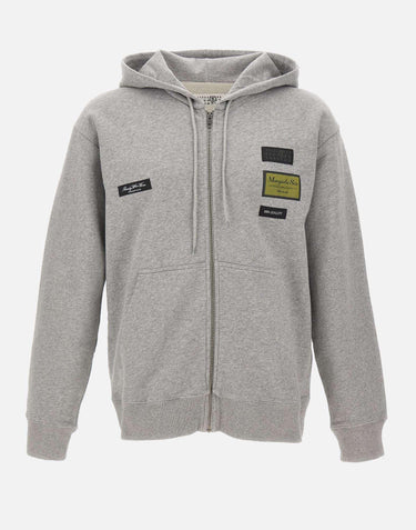 Felpa con patch logo SH0HG0007 M25025853M MM6 MAISON MARGIELA 