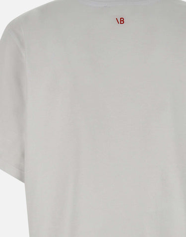 " Aggrandizing Slogan tee" 1225JTS006578A WHITE VICTORIA BECKHAM 