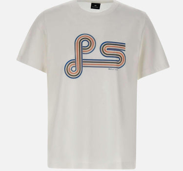 T-shirt con stampa a spirale "PS" M2R011RVP5800 01 PS PAUL SMITH 