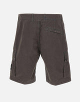 Shorts in tela di cotone biologico spazzolato effetto "old" L100019S00WA V0165 STONE ISLAND 