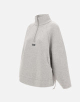 Felpa con mezza zip in scuba 116241 1472 ROTATE BIRGER CHRISTENSEN 