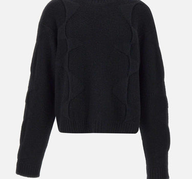 Maglia "Cropped spiral knit" M07063 BLK01 HELIOT EMIL 