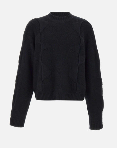 Maglia "Cropped spiral knit" M07063 BLK01 HELIOT EMIL 