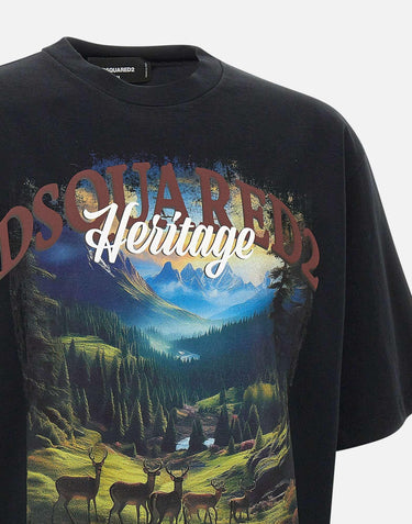 "Loose fit tee t-shirt" S74GD1467 S24583900 DSQUARED2 